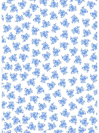 Papier Lokta Imprimés - Fleuri Bleu - La Collection Népalaise - Artemio