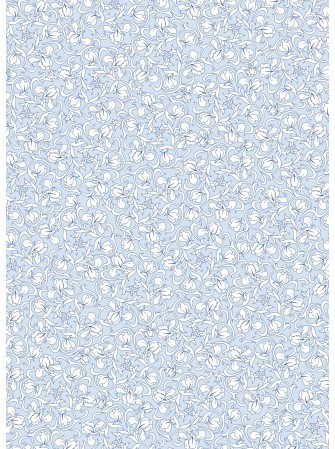 Papier Lokta Imprimés - Fleuri Bleu - La Collection Népalaise - Artemio