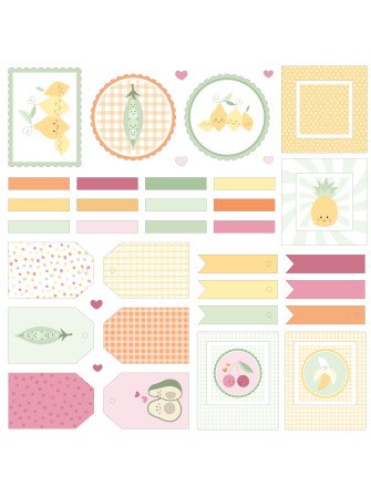 Collection "Vitamines" - Formes Papiers Die Cuts - Artemio