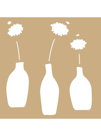 Vases et papillons - Stencils - Artemio