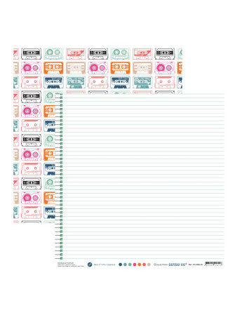 Pack papiers - Collection "Retro 90" - Mes P'tits Ciseaux