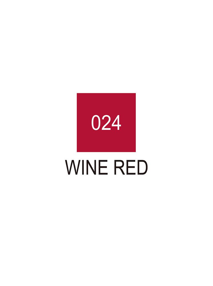 Wine Red - 024 - Clean Color Real Brush - Kuretake