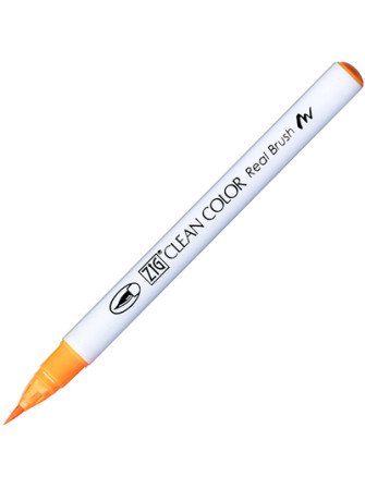 Fluo Orange - 002 - Clean Color Real Brush - Kuretake