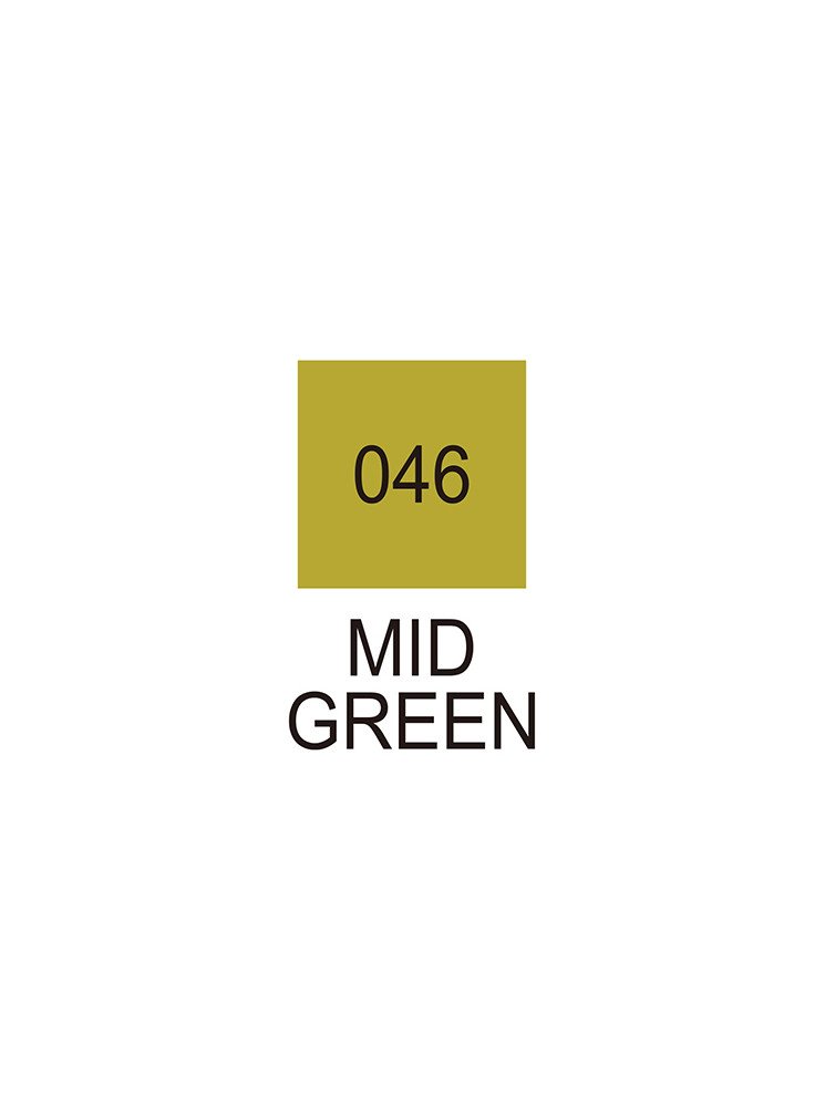 Mid Green - 046 - Clean Color Real Brush - Kuretake