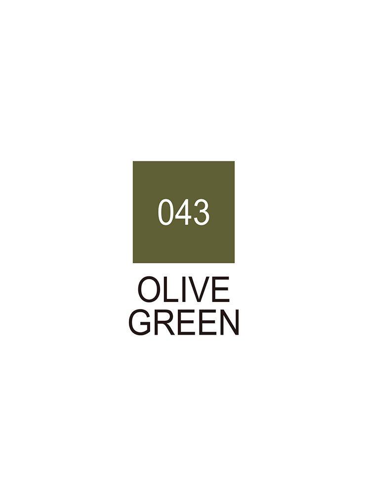 Olive Green - 043 - Clean Color Real Brush - Kuretake
