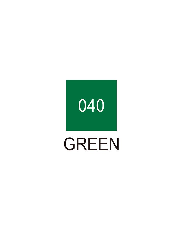 Green - 040 - Clean Color Real Brush - Kuretake