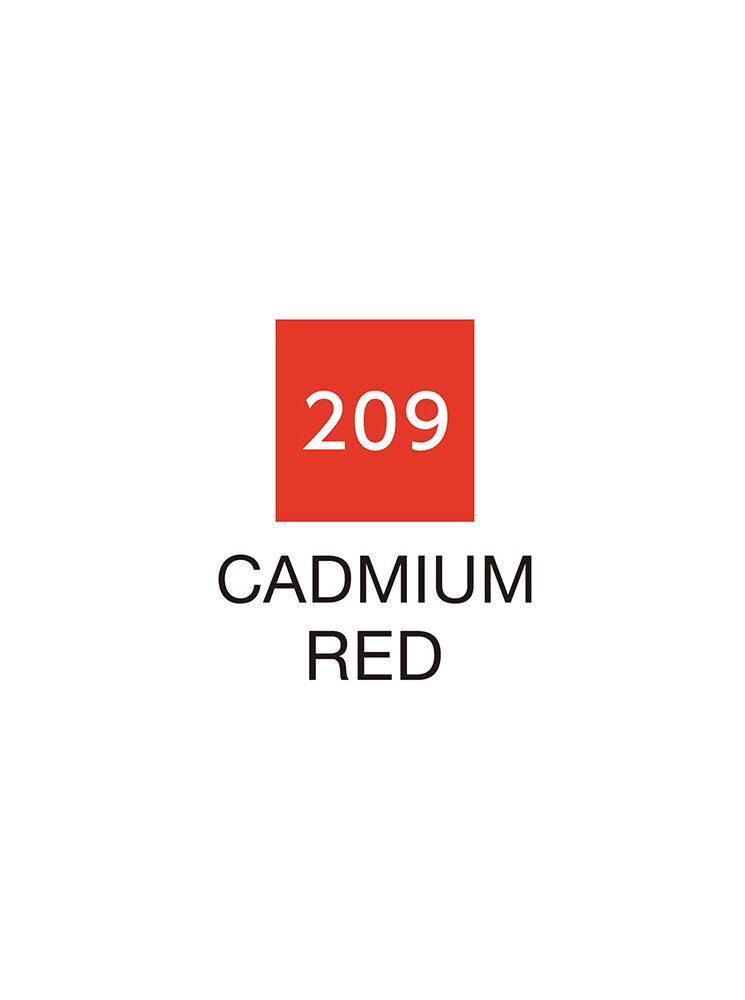 Cadmium Red - 209 - Clean Color Real Brush - Kuretake