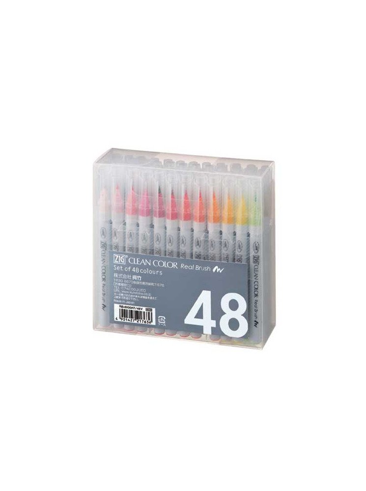 Set de 48 Clean Color Real Brush - Kuretake