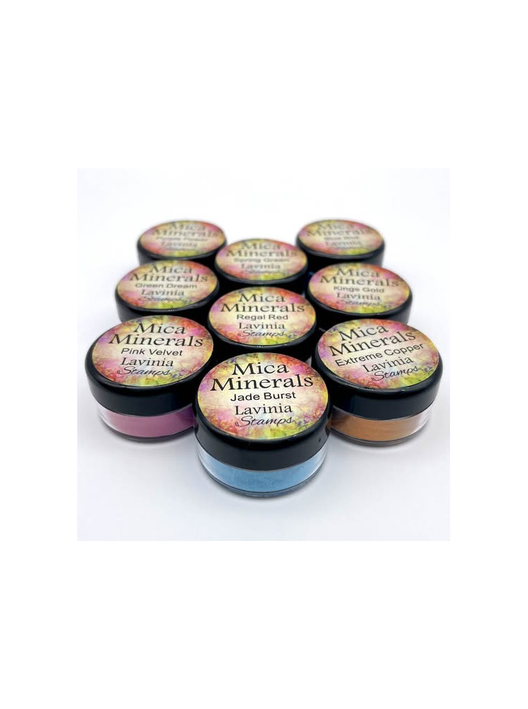 Lot des 9 nouvelles couleurs de Mica poudre - Lavinia