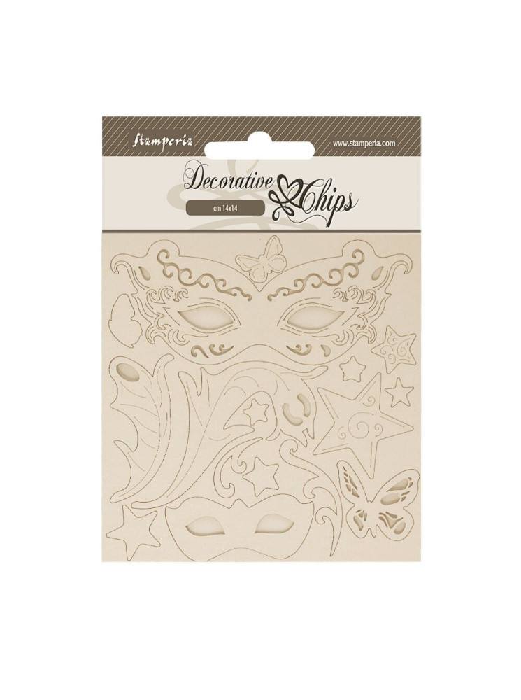 Masks - Romantic Collection "Masquerade" - Décorative Chips - Stamperia