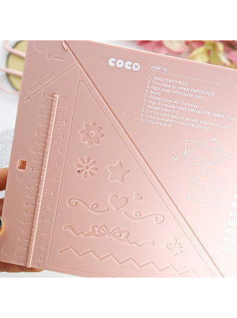 Plaque de rainurage + enveloppe 14 x 17 cm - Scoring board - Rita Rita