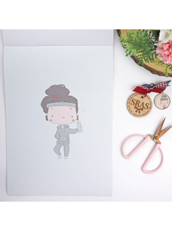 Pack papiers A4  - Collection "la SRA LOLA" - Alua Cid - Rita Rita