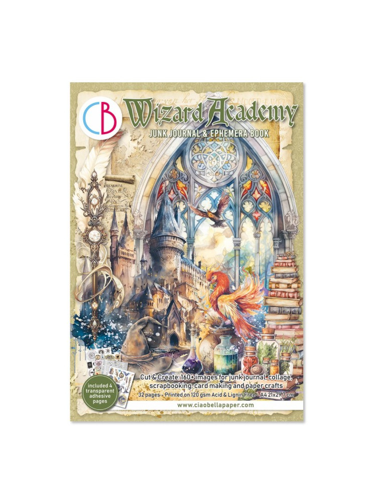 Junk Journal & Ephemera Book - Wizard Academy - Ciao Bella