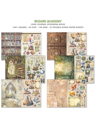 Junk Journal & Ephemera Book - Wizard Academy - Ciao Bella