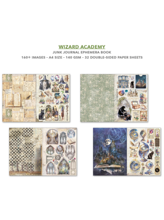Junk Journal & Ephemera Book - Wizard Academy - Ciao Bella