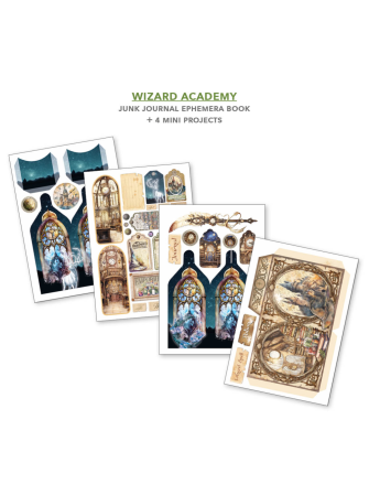 Junk Journal & Ephemera Book - Wizard Academy - Ciao Bella