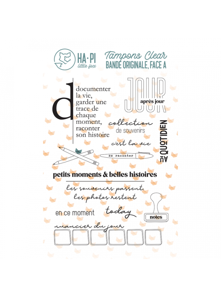 Jour après jour  - Collection "Bande Originale, Face a " - Tampon clear - HA PI Little fox