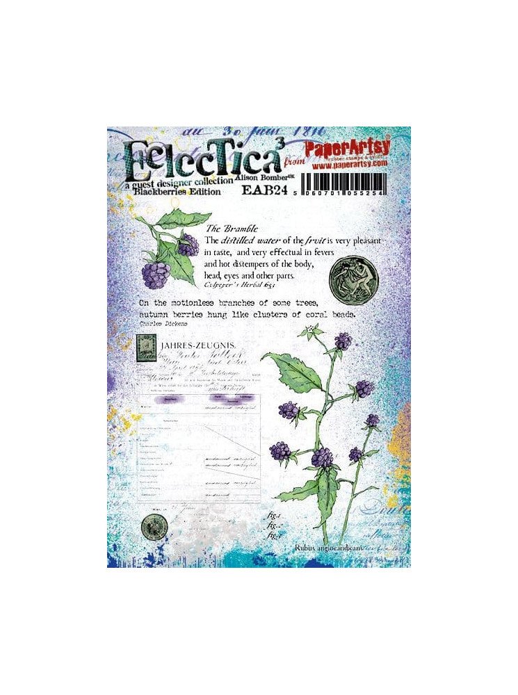 Tampon cling - Alison Bomber 24 - Collection Eclectica - PaperArtsy