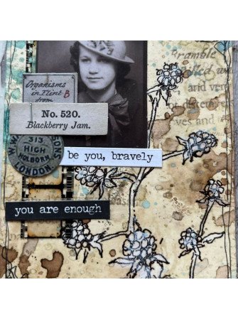 Tampon cling - Alison Bomber 24 - Collection Eclectica - PaperArtsy