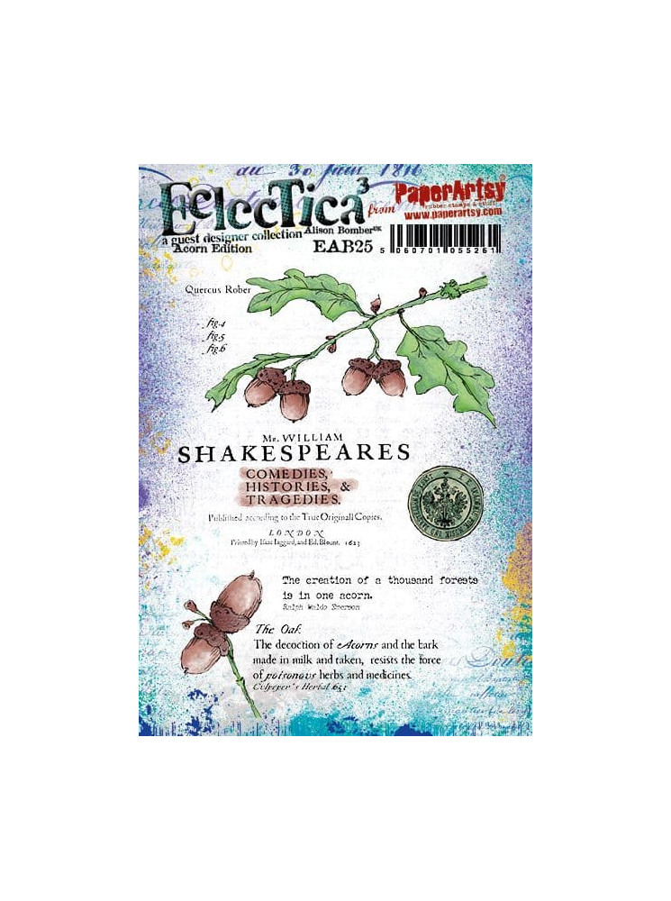 Tampon cling - Alison Bomber 25 - Collection Eclectica - PaperArtsy