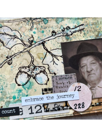 Tampon cling - Alison Bomber 25 - Collection Eclectica - PaperArtsy