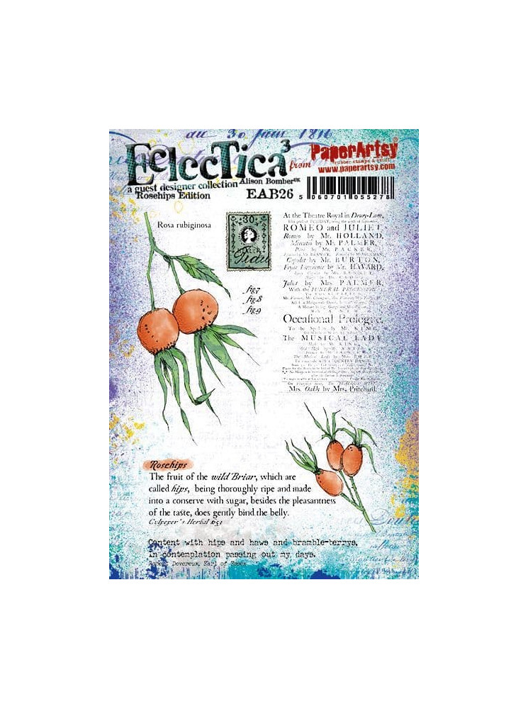 Tampon cling - Alison Bomber 26 - Collection Eclectica - PaperArtsy