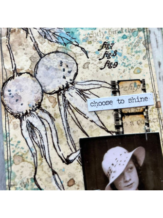 Tampon cling - Alison Bomber 26 - Collection Eclectica - PaperArtsy