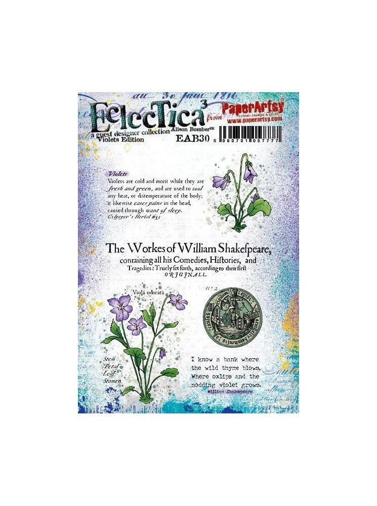 Tampon cling - Alison Bomber 30 - Collection Eclectica - PaperArtsy