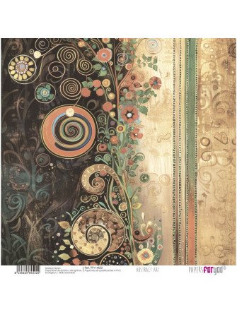 Pack papiers 20 x 20 cm - Collection "Abstract Art" - Papers For You