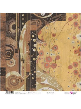Pack papiers 20 x 20 cm - Collection "Abstract Art" - Papers For You