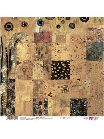 Pack papiers 20 x 20 cm - Collection "Abstract Art" - Papers For You