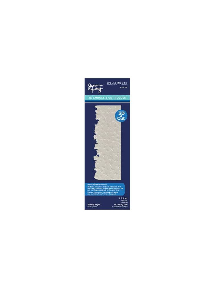 Starry Night - plaque d'embossage et dies bordure Spellbinders