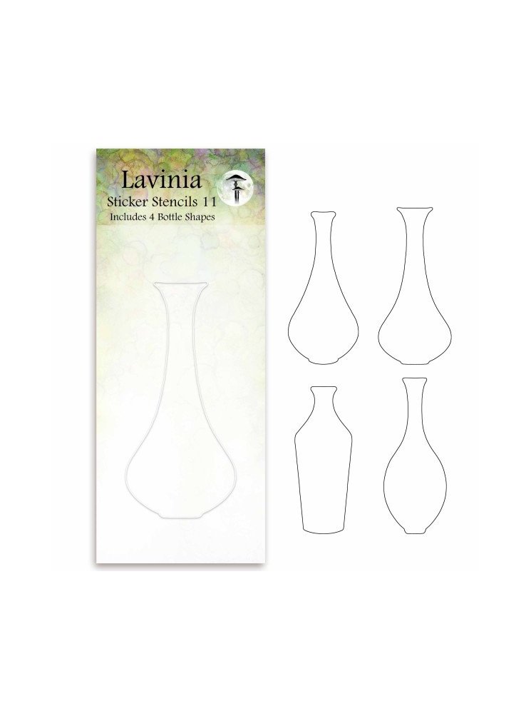 Set de 4 stencils adhésifs - Sticker Stencils 11 - Lavinia