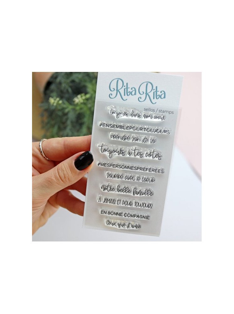 Messages en famille - Tampon clear - Rita Rita