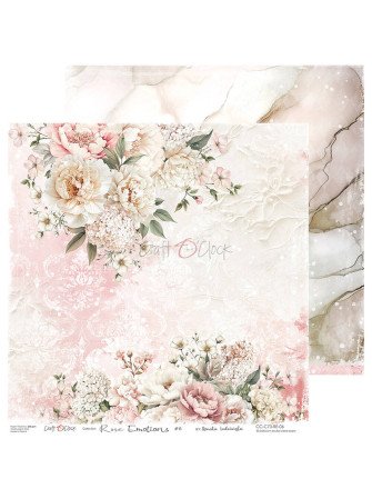 Pack papiers Mix  - Collection "Rose Emotions"  - Craft O'Clock