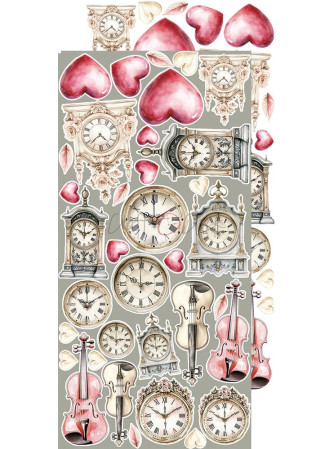 Pack de décors à découper  - Collection  "Rose Emotions"  - Craft O'Clock