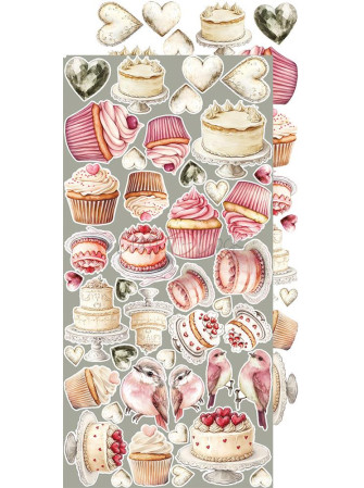 Pack de décors à découper  - Collection  "Rose Emotions"  - Craft O'Clock