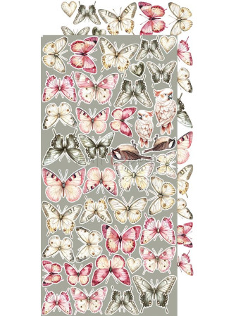 Pack de décors à découper  - Collection  "Rose Emotions"  - Craft O'Clock
