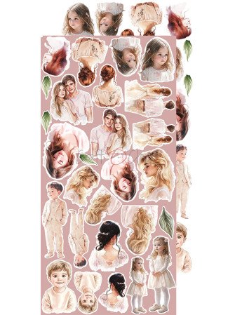 Pack de décors à découper - Flowers & More - Collection  "Rose Emotions"  - Craft O'Clock
