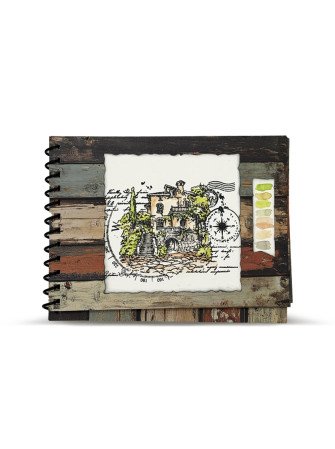 Tampon clear N° 1255 : Stone & Ink - Collection "Whimsy Dwellings" - Aall & Create