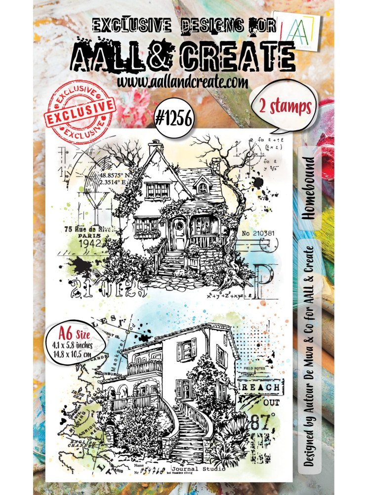 Tampon clear N° 1256 : Homebound - Collection "Whimsy Dwellings" - Aall & Create