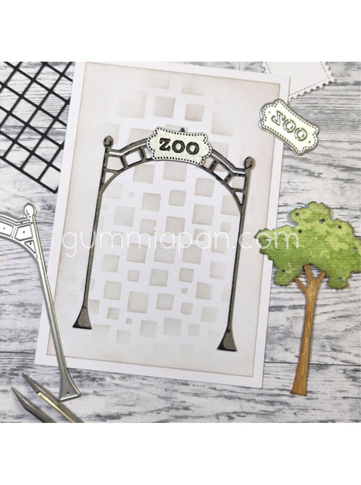 Entrée du Zoo - Dies - Collection "Zoo"- Gummiapan