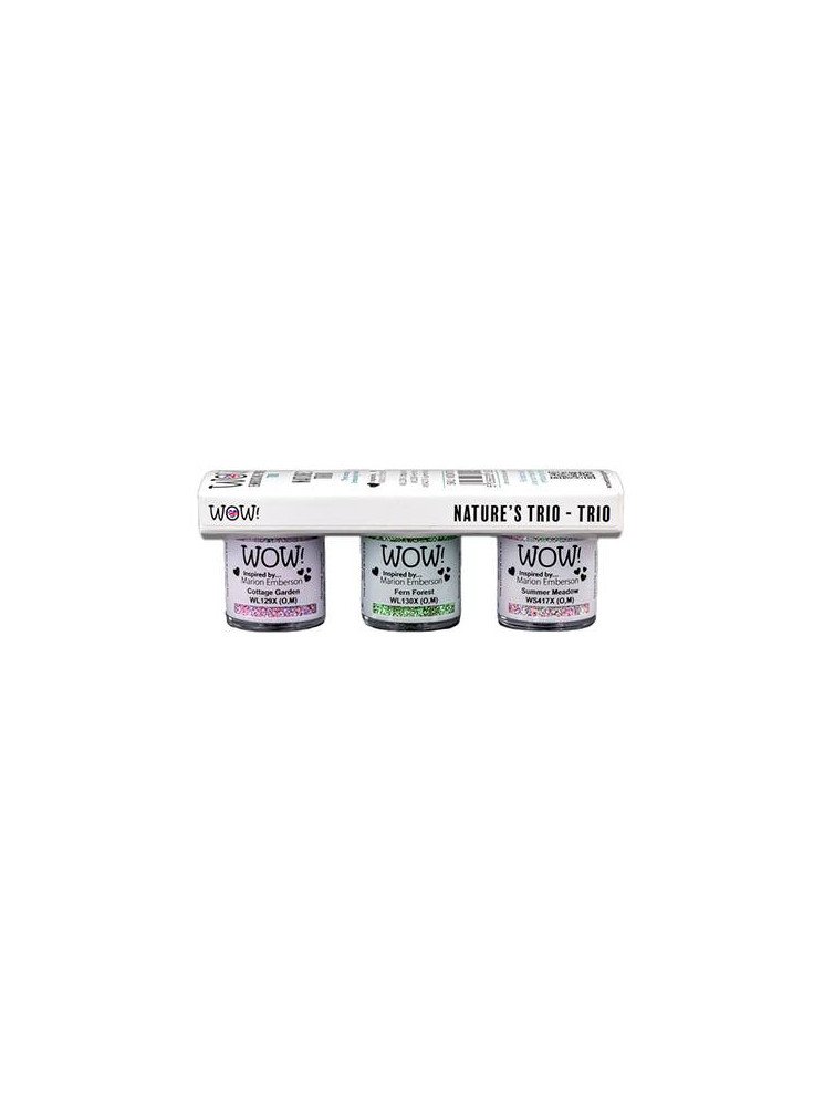 Trio Nature's : poudre embossage - Wow