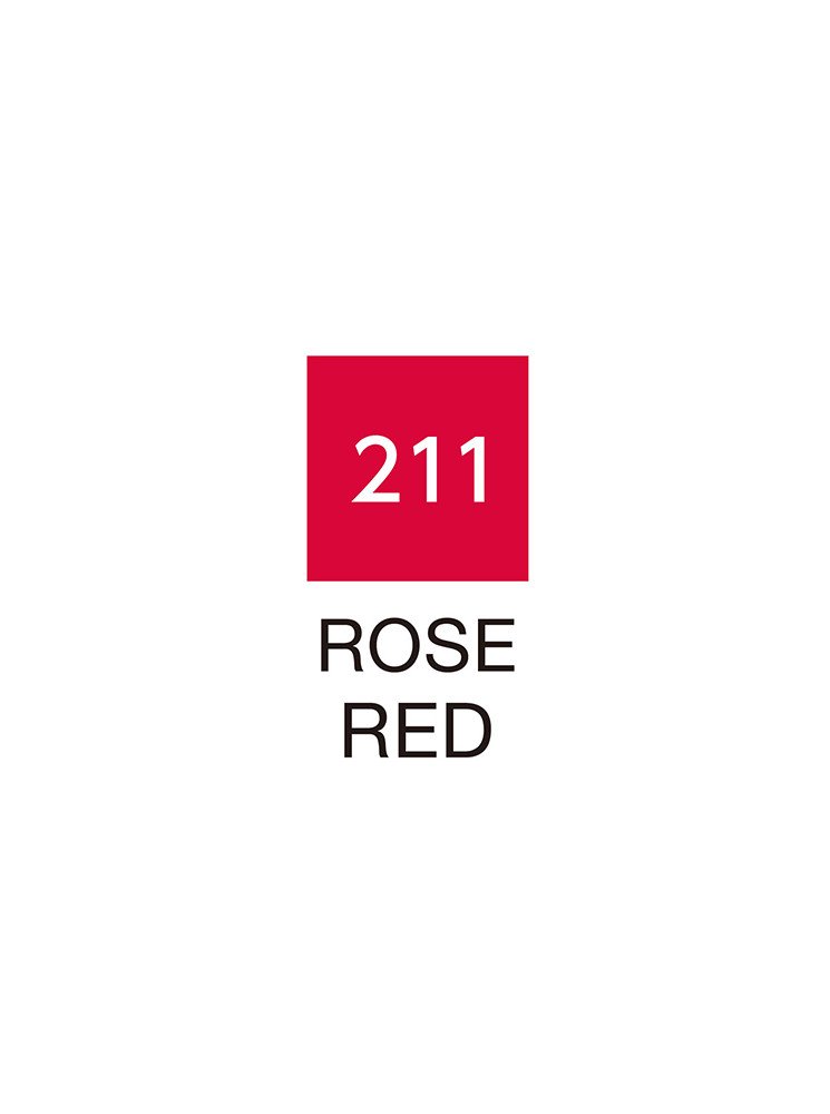 Rose Red - 211 - Clean Color Real Brush - Kuretake