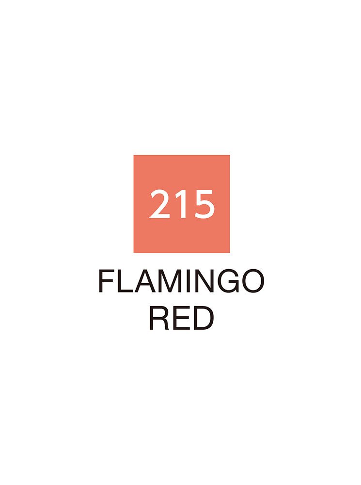 Flamingo Red - 215 - Clean Color Real Brush - Kuretake