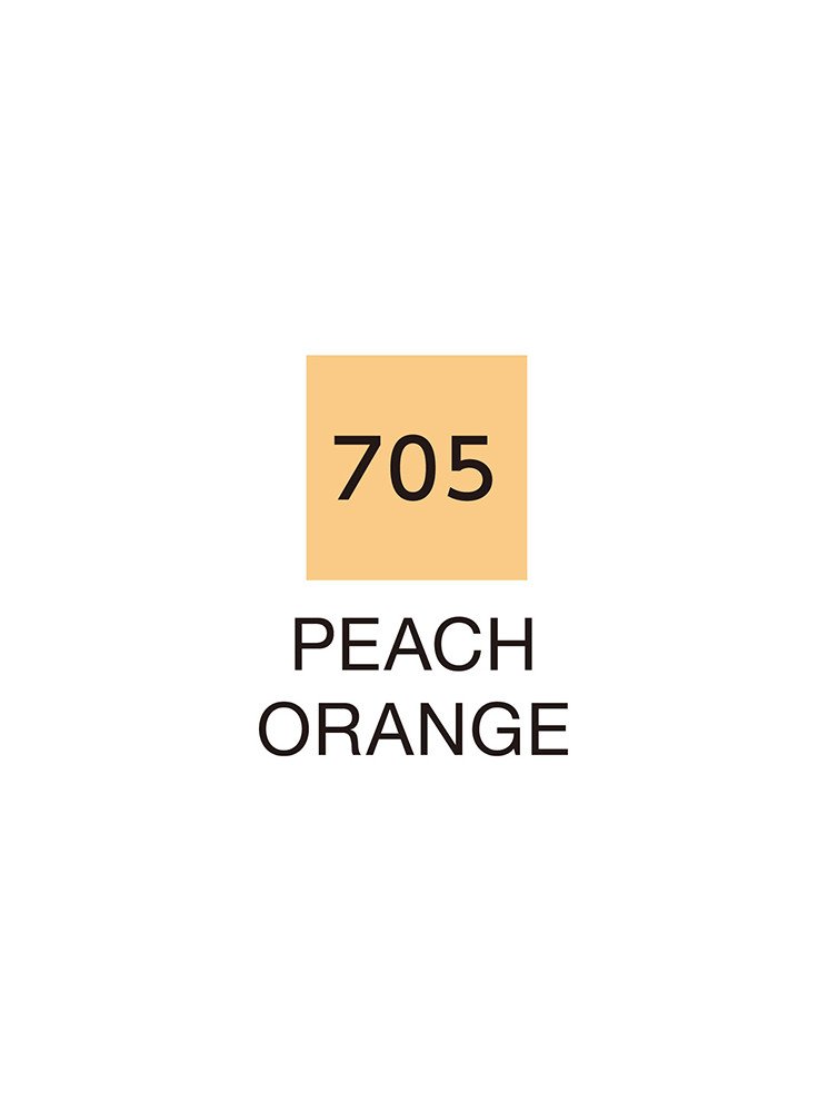 Peach Orange - 705 - Clean Color Real Brush - Kuretake