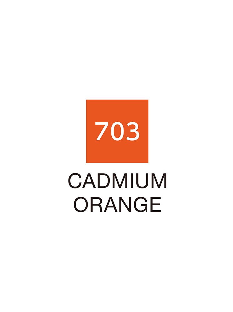 Cadmium Orange - 703 - Clean Color Real Brush - Kuretake