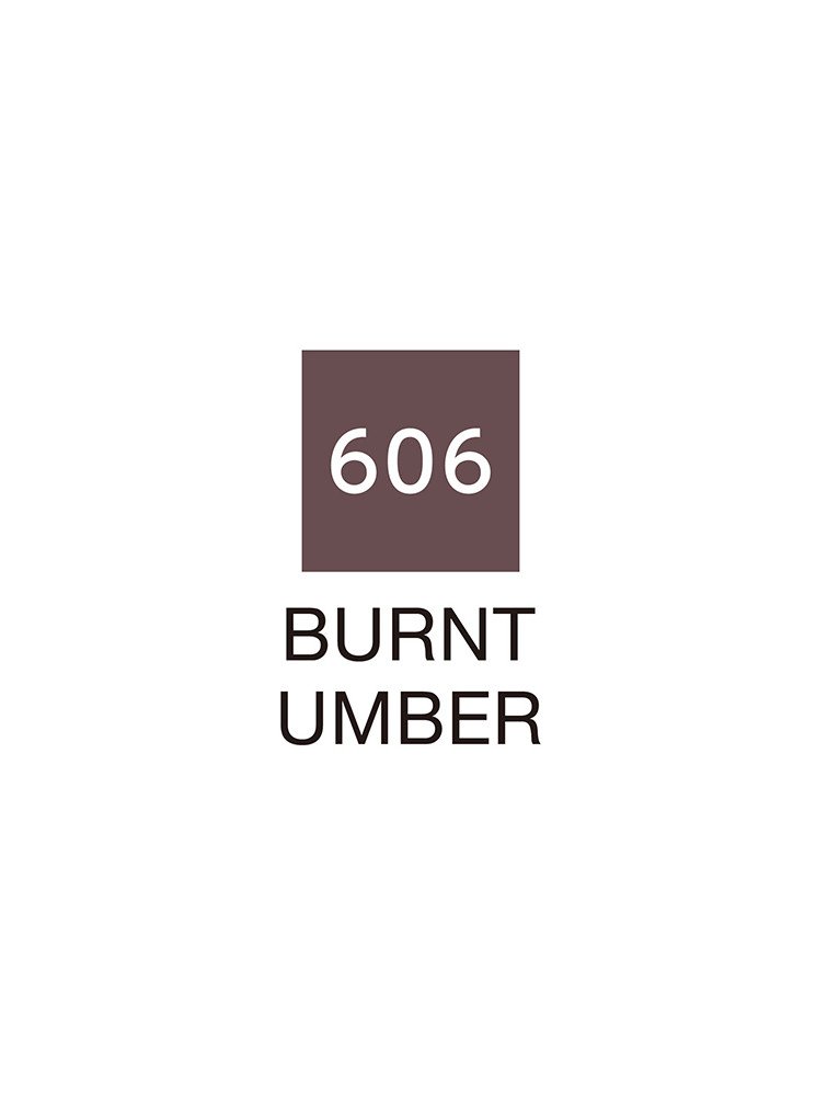 Burnt Umber - 606 - Clean Color Real Brush - Kuretake