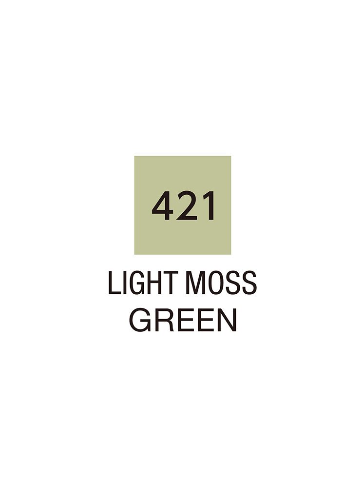 Light Moss Green - 421 - Clean Color Real Brush - Kuretake