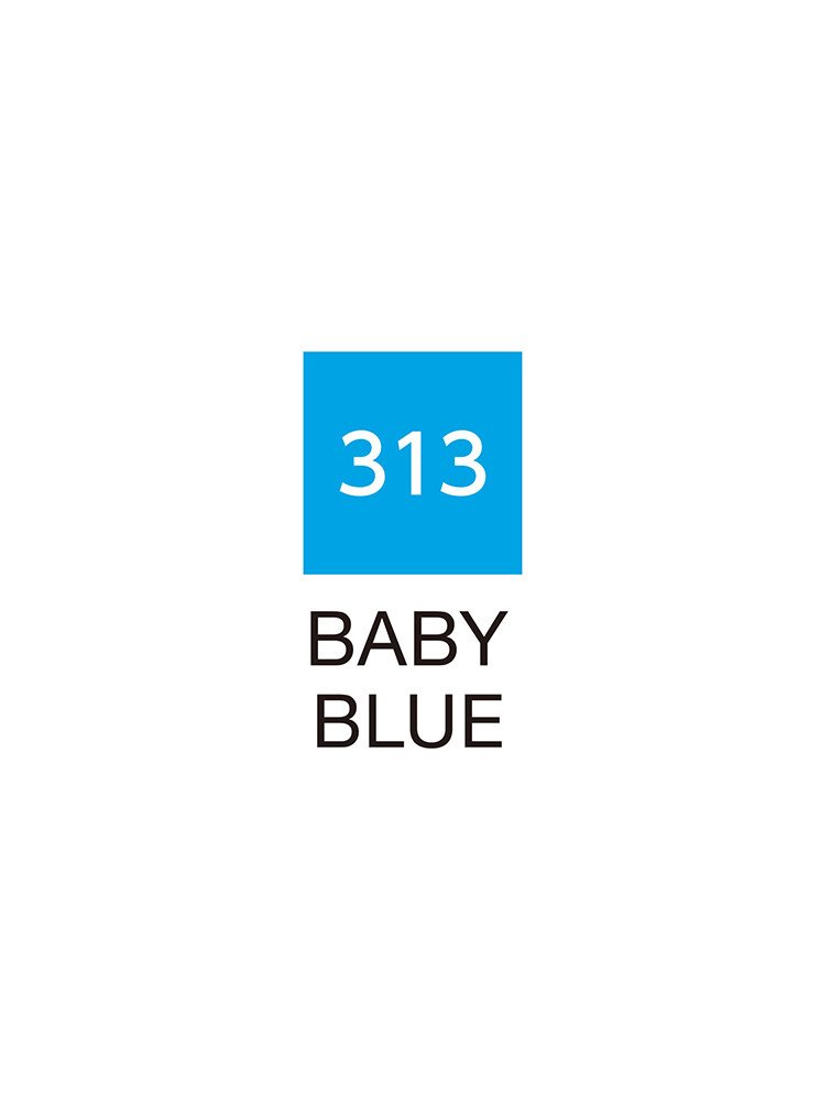 Baby Blue - 313 - Clean Color Real Brush - Kuretake